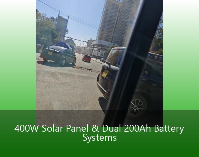 400W Solar Panel & Dual 200Ah Battery Systems